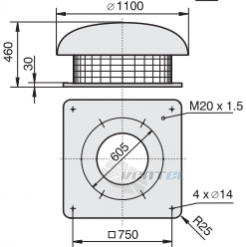 Rosenberg DHW 560-4 D - описание, технические характеристики, графики